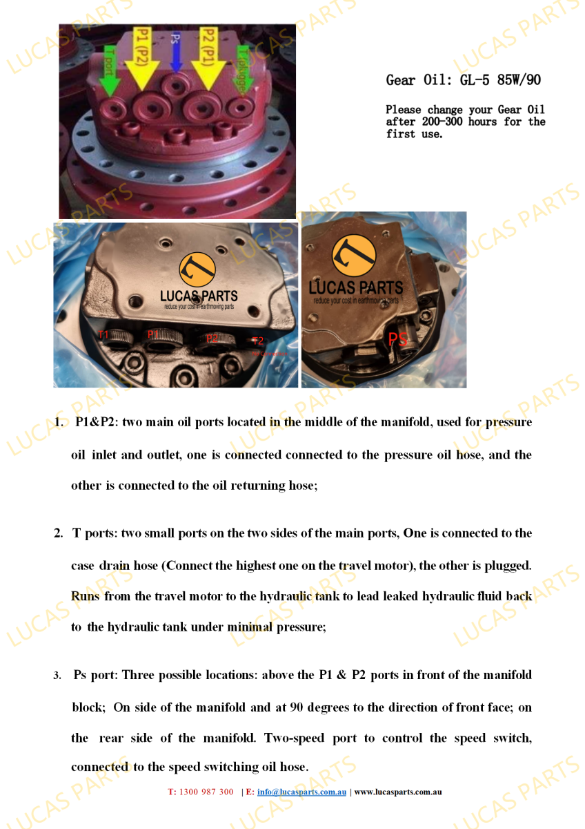 Drive Motor Final Drive Lucas Parts