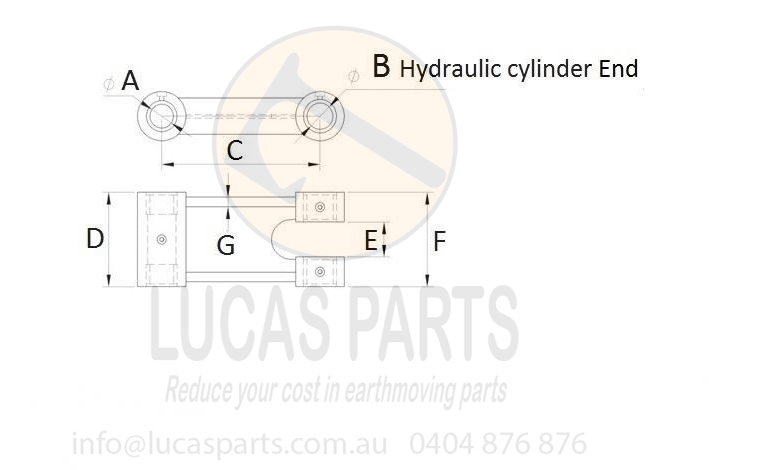 H Link Bucket Link-diagram Lucas Parts