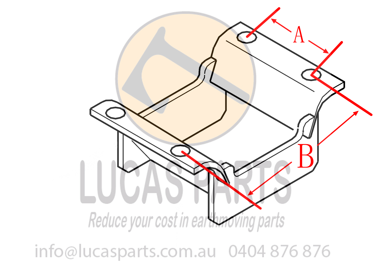 lucas parts track guide/guard