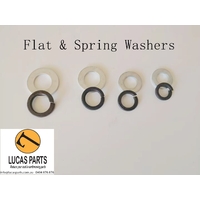Bottom Track Roller Bolt Washer - Flat & Spring Washers M10