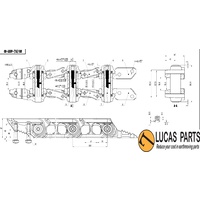 Track Chain 43L Komatsu D31 Greased
