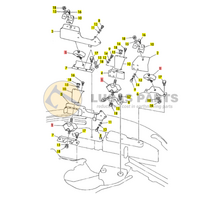 Engine Motor Mount Pad/Cushion Kit  VIO27-5B VIO30 VIO35-5 VIO40 PN 196420-02310