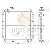 Radiator for Caterpillar CAT 308B