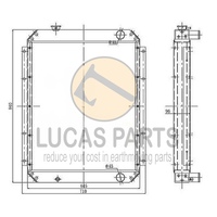 Radiator for HITACHI EX200 EX200-1  PN 4204914