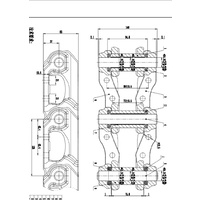 Track Group Komatsu 37L  300mm*6mm D20 D21 D21S-5 Greased  Opt PC60-5