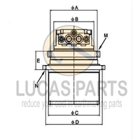 Final Drive EC210 (21) 402mm Refurbished