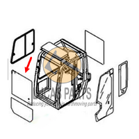 Glass - Windshield Upper Glass  EC55B EW55B EC55 EC55E 