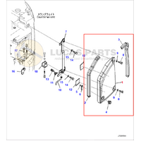 Side Cover/Panel L.H. Komatsu PC18MR-2 PC18MR-3  P/N: 22J-54-25311