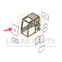 Glass - Front Window Upper Glass PC200-6
