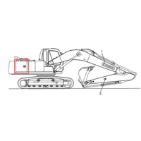 Side Cover/Panel/Guard L.H. Kobelco SK210-8 (cover the Hydraulic pump)