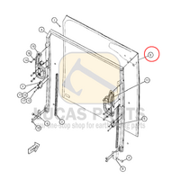 Glass - Front Window Upper Glass  CAT 305.5E2