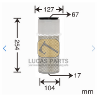 Air Filter  VIO30 VIO50 YB27 YB35 EC50 PC15 PC20 PC30-7 PC40  SK35SR SK024