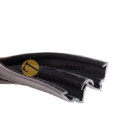 Bulk Seal - Double Groove Rubber Strip for Sliding Window Glass 