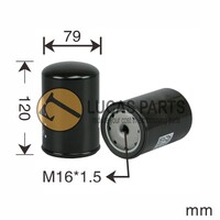 Fuel Filter PC200LC-6 PC270LC-7 PC300LC-7 SK100 SK115 SK120LC-4 SK150LC-4 IH 1088 1188 1288 1288C