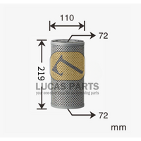 Hydraulic Return Filter  EC55B/D EC60C/D  CX75 CX80 