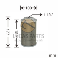 Hydraulic Suction Filter Kobelco SK15SR SK20SR SK30SR SK35SR SK40SR SK45SR Kubota U35/SS KH130 KH151 KH191