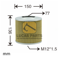 Hydraulic Suction Filter Bobcat E85 E220 DX140LCR DX140LC-5 DX225LC R145LCR-9 PN 400408-00049
