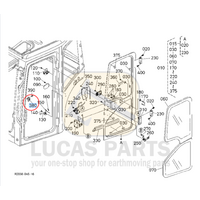 Striker, Door for Kubota  U55-4  PN RD451-46650
