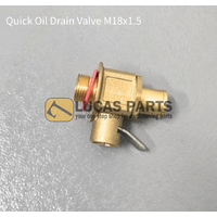 Quick Oil Drain Valve M18x1.5 Threads for KOBELCO