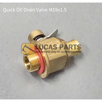 Quick Oil Drain Valve M19x1.5 Threads for CAT 329 336