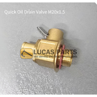 Quick Oil Drain Valve M20x1.5 Threads for KOMATSU