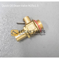 Quick Oil Drain Valve M25x1.5 Threads for YANMAR