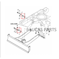 Excavator Pin 40*115mm  ID*TL  Slew Swing Pin P13 U35-4 RC788-67460