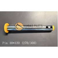 Excavator Pin 40x330mm  IDxTL Greaseable Pin