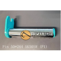Excavator Pin 50*264mm  ID*TL CX50B CX55BMSR E50B E50BSR E55BX SK50SR SK50SR-5 SK55SRX (P1) PN PY02B01267P1
