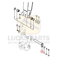 Excavator Pin 60x395mm  IDxTL Boom Base Pin (P2) VIO55-6B  VIO50-6A  PN 172B04-81800