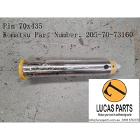 Excavator Pin 70*435mm  ID*TL  Link Pin (P 8 & 10)  Komatsu P/N 205-70-73160 PC200-3 PC200-5 PC200-6 PC200-7