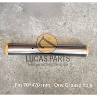 Excavator Pin 70*470mm  ID*TL, One Grease hole, No bolt hole