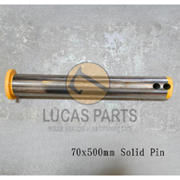 Excavator Pin 70x500mm  IDxTL, Two Grease Hole