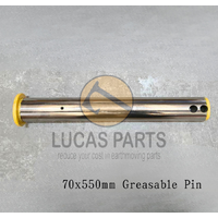 Excavator Pin 70x550mm  IDxTL Two Grease Hole