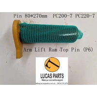 Excavator Pin 80*270mm ID*TL  Arm Lift Ram Top Pin (P6)  PC200-7 PC220-7 PN  20Y-70-31160 