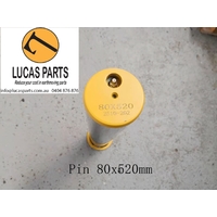 Excavator Pin 80*520mm  ID*TL Two Grease Holes 