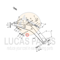 Excavator Pin 90*865mm  ID*TL  Boom Lift Ram Top Pin (P4) ZX240 ZX 240-3  ZX250-5G PN 3038444
