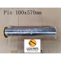 Excavator Pin 100*570mm  ID*TL  Two Grease Holes