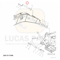 Excavator Pin 120x1020 mm  IDxTL Boom Base Pin (P2) PC400-7/8 PC450LC-7/8 PC490LC-11 PN 208-70-71590