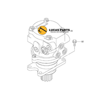 Slew/Swing Motor Assembly EX20U-3 EX20UR-3 ZX20U ZX20UR ZX22U-2 PN 4438719  Genuine Part