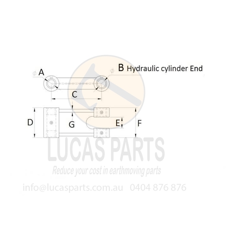H-Link PC20 A*B*C*E*D*F 30x30x255x40x130x122mm