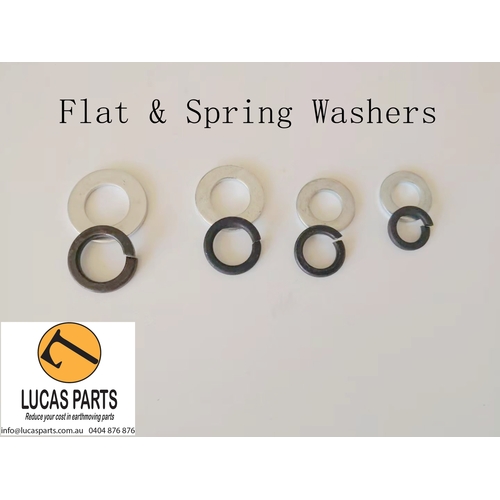 Bottom Track Roller Bolt Washer - Flat & Spring Washers M24