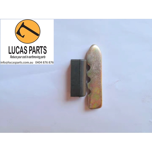 Bucket Tooth Top Pin with rubber retainer (18S)  thickness 6 mm