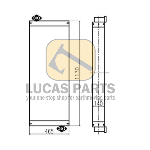 Hydraulic Oil Cooler  SK330-8 SK350-8  PN  LC05P00043S002