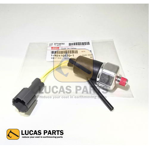 Switch - Oil Pressure for SK100-5 SK120-5 SH100 SH120 EX120-5 EX200-5 ZX200  PN: 1-82410170-1  1824101701