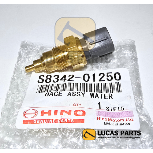 Sensor - Water Fuel Temperature Kobelco SK200-8 SK250-8 SK260-8 Hino EB10-WT016 PN: S8342-01250
