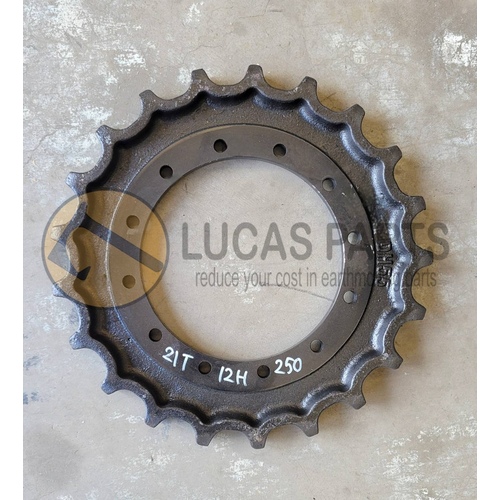 Sprocket R60 R55-3 EC55 EC60 DH60 DH55 DX60 TB80FR SK60-5 SK60C SK70SR SK80CS PN 2404N267   21T 12H  250mmID