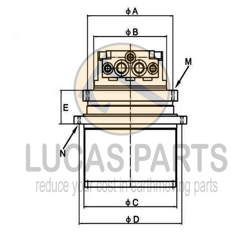 Final Drive Unit R215-9 R225-9 R210-7 Refurbished (30) 