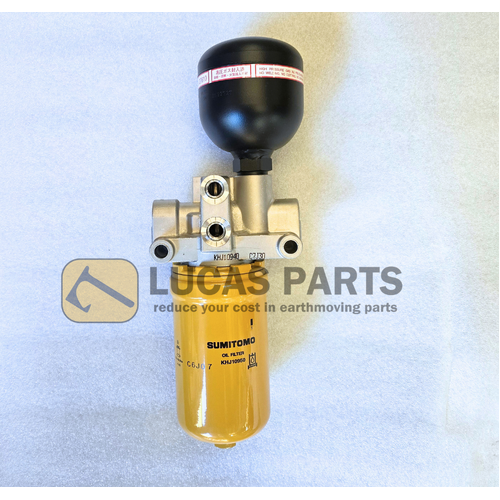 Hydraulic Accumulator Assy. CX75C SR CX80C CX130C CX130D CX145C CX160C CX300DLC CX490DLC CX500DLC PN KHJ10931
