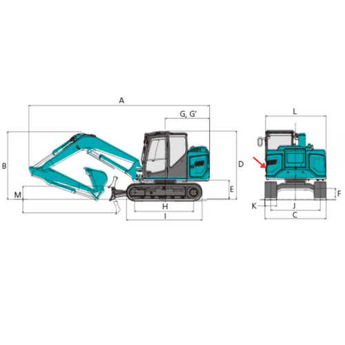 Side Cover/Panel/Guard L.H. Kobelco SK100MSR-7